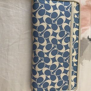 Coach wallet with wrist strap